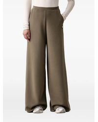 Guess - Logo-Plaque Wide-Leg Track-Pants - Lyst