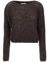 Kaos - Pull En Maille Ajourée À Sequins - Lyst