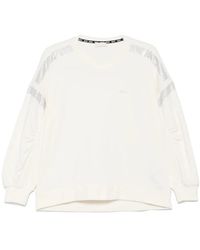 Liu Jo - Sweater Verfraaid Met Stras - Lyst