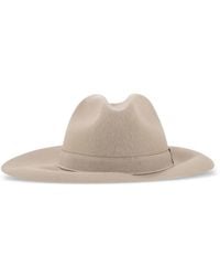 Fay - Wide-Brim Logo-Plaque Hat - Lyst