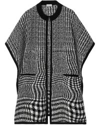 Burberry - Short-sleeve Houndstooth-pattern Cape - Lyst