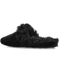 Versace - Logo Trimmed Slippers - Lyst