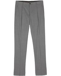 Moorer - Vieste Pleat-Detail Straight-Leg Trousers - Lyst