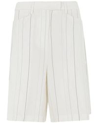 Semicouture - Paloma Striped Shorts - Lyst