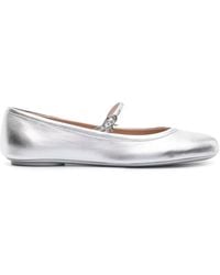 Gianvito Rossi - Nappa Silk Ballerinas - Lyst