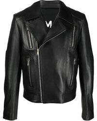 Balmain - Leather Biker Jacket - Lyst