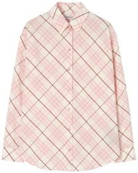 Burberry - Relaxed Fit Check Cotton Shirt - Lyst