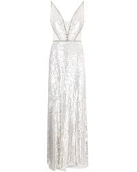 Jenny Packham - Amara Sequin-embellished Sleeveless Gown - Lyst