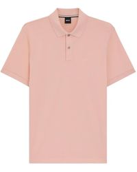 BOSS - Logo-Embroidered Cotton Polo Shirt - Lyst