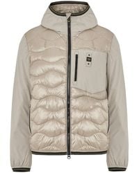 Blauer - Logo-Patch Padded Jacket - Lyst