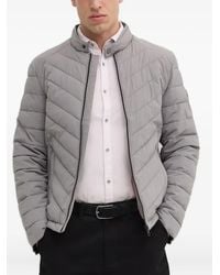 Guess - Quilted Chevron Jacket - Lyst
