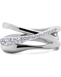 Monica Vinader - Anello Con Pavé Di Diamanti - Lyst
