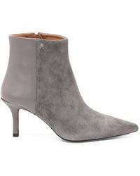 Patrizia Pepe - Pointed-Toe Panelled Ankle Boots - Lyst