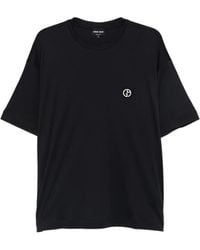 Giorgio Armani - Logo-Patch Short-Sleeve T-Shirt - Lyst