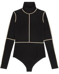 MM6 by Maison Margiela - Body Met Hoge Hals En Vlakken - Lyst