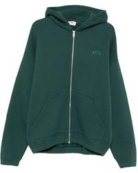 Autry - Logo-Embroidered Zip-Up Hoodie - Lyst