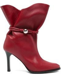 Isabel Marant - Lolya Stiefel Aus Leder 90Mm - Lyst