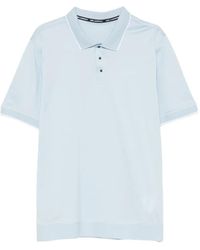 KARL LAGERFELD - Logo-Print Tipped-Collar Polo Shirt - Lyst