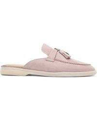 SCAROSSO - Mules Lucrezia En Daim À Glands - Lyst
