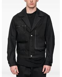 JOE CHIA - Maz Zip-Detail Denim Jacket - Lyst