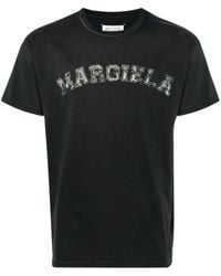 Maison Margiela - Camiseta con logo estampado - Lyst