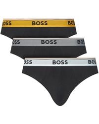 BOSS - Drie Boxershorts Van Stretch-Katoen - Lyst