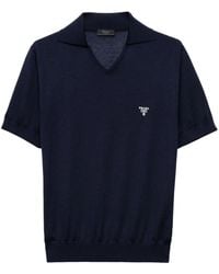 Prada - Poloshirt Aus Kaschmir - Lyst