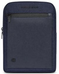 Piquadro - Sac À Dos À Plaque Logo - Lyst