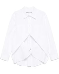 Alexander Wang - Exaggerated Split Front Shirt - Lyst