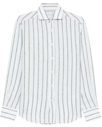 Brunello Cucinelli - Striped Button-Down Shirt - Lyst