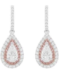HYT Jewelry - Drop Diamond Earrings - Lyst