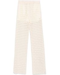 Alysi - Macramé High-Waist Broek - Lyst