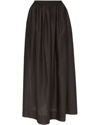 Matteau High-slit Maxi Skirt - Black