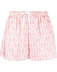 Moncler - Shorts con stampa - Lyst