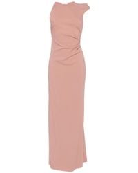 Patrizia Pepe - Gathered Cut-Out Maxi Dress - Lyst