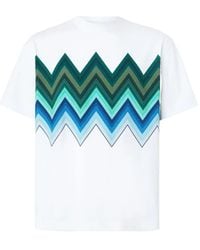 Missoni - T-Shirt Mit Zickzack-Print - Lyst