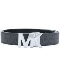 Michael Kors - Cinturón reversible con hebilla del logo - Lyst