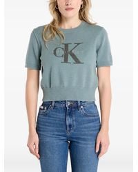 Calvin Klein - Graphic Cotton Sweater - Lyst
