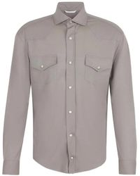 Marco Pescarolo - Jerseyhemd Im Western-Style - Lyst