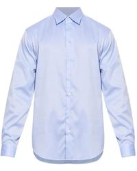 Emporio Armani - Chemise Boutonnée À Manches Longues - Lyst