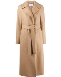 Harris Wharf London Gabardina con cintura lazada - Multicolor