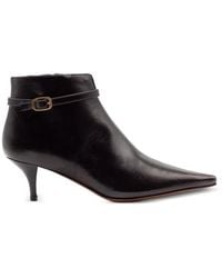 Roberto Festa - Buckle-Strap Pointed-Toe Ankle Boots - Lyst