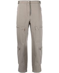 Fendi - Zip-detail Straight-leg Trousers - Lyst