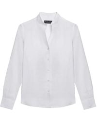 Brooks Brothers - Stand-Collar Linen Shirt - Lyst