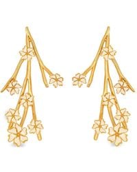 Oscar de la Renta - フローラル ピアス - Lyst