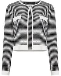 KARL LAGERFELD - Ikon Striped Cardigan - Lyst