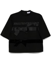 Dice Kayek - Bow-Detail T-Shirt - Lyst
