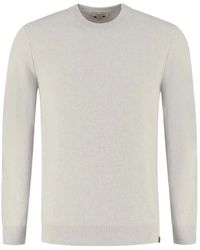 Jacob Cohen - Gerippter Pullover Mit Logo-Patch - Lyst