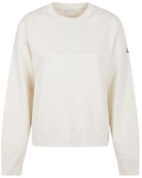 Moncler - Pull À Logo Brodé - Lyst
