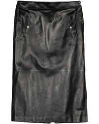 McQueen - Leren Mini-Rok - Lyst